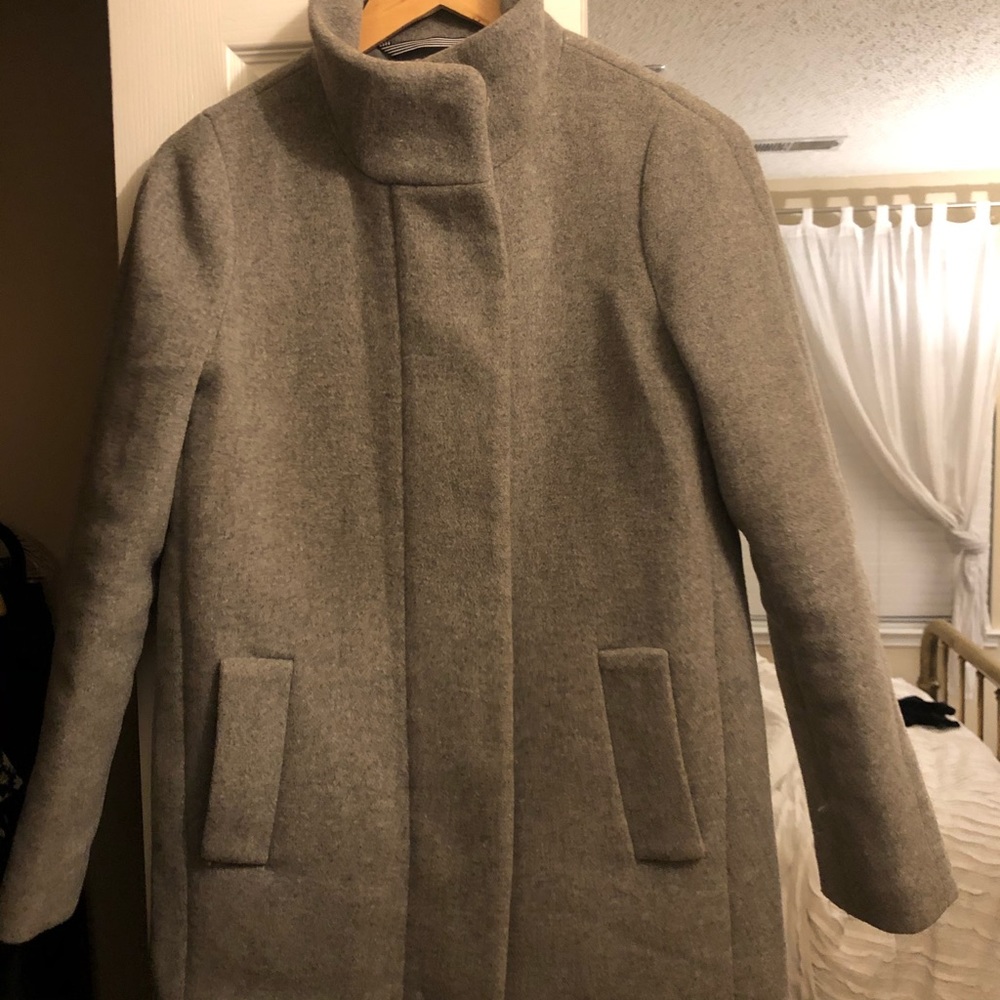 Gray Jcrew City Coat